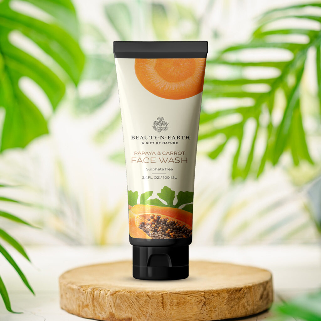 Papaya & Carrot Facewash - Beauty N Earth